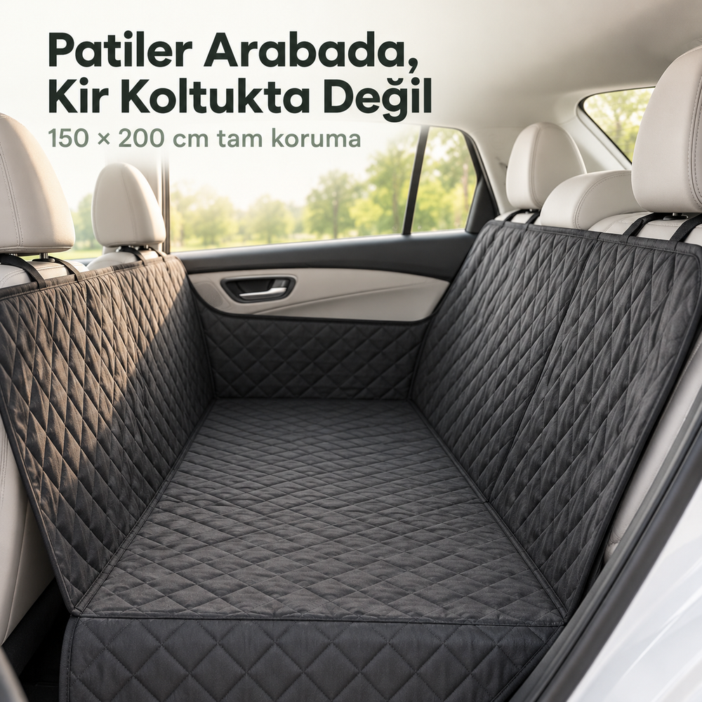 Evcil Hayvan Araba Koltuk Örtüsü